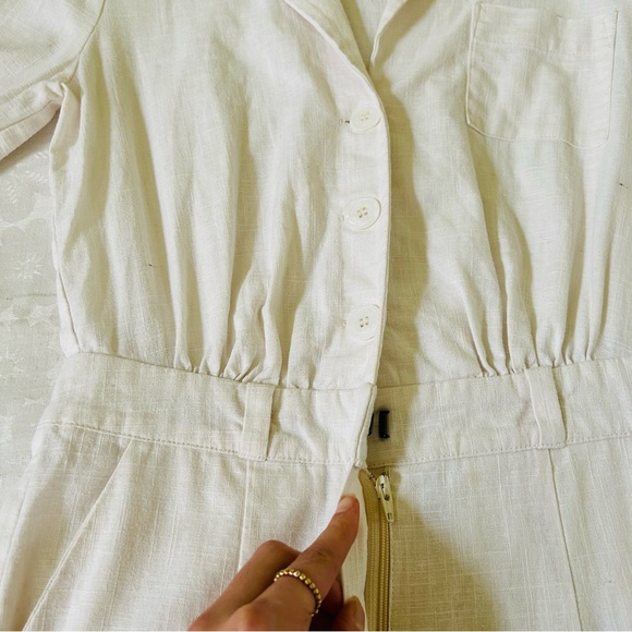 NWOT Musier Paris Laure Jumpsuit in White 36 - Picture 5 of 13